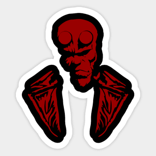 Hellboy Attitude Sticker